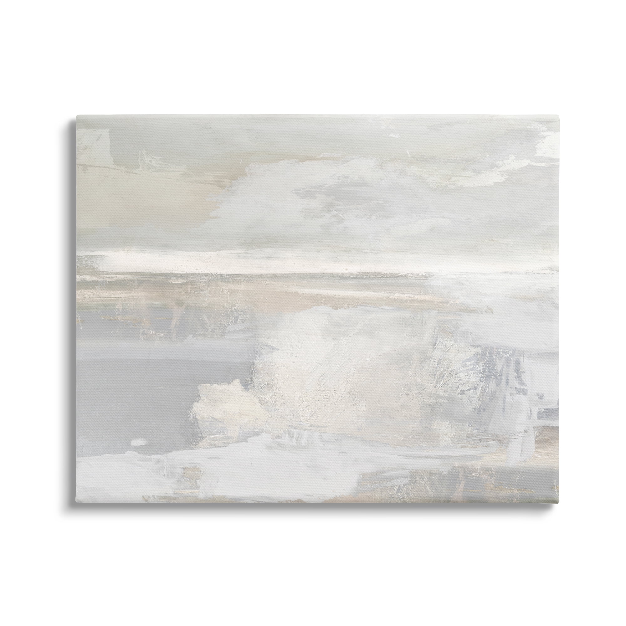Stupell Industries Modern Grey Scenery Abstract Painting Gallery Wrapped Canvas Art Print Wall Art, 40 x 30