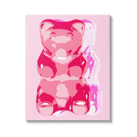 Stupell Industries Modern Gummy Bear Food & Beverage Painting Gallery Wrapped Canvas Print Wall Art, 36 x 48