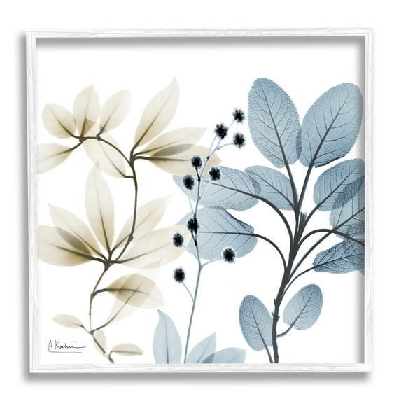 Stupell Industries Modern Herb Sprigs Botanical & Floral Painting White Framed Art Print Wall Art, 12 x 12