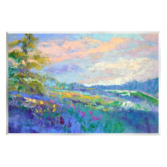Stupell Industries Modern Hill Woodland Landscape Painting Unframed Art Print Wall Art, Design by Dorothy Fagan