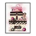 thumbnail image 1 of Stupell Industries Modern Holiday Glam Fashion Gift Stack Black Framed Giclee Art, 11 x 14, by Ziwei Li, 1 of 7
