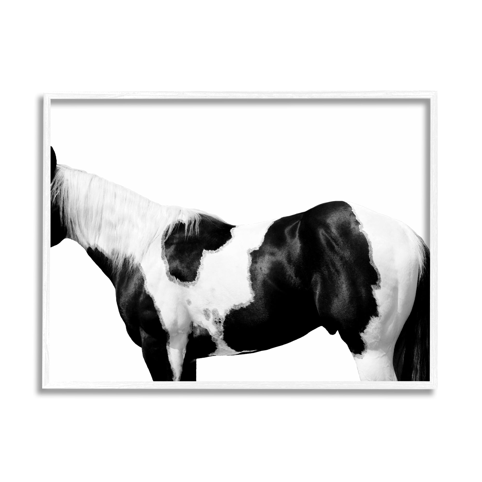 Stupell Industries Modern Horse Torso Photography Natural Animal Pattern, 30 x 24,Design by Samantha Carter