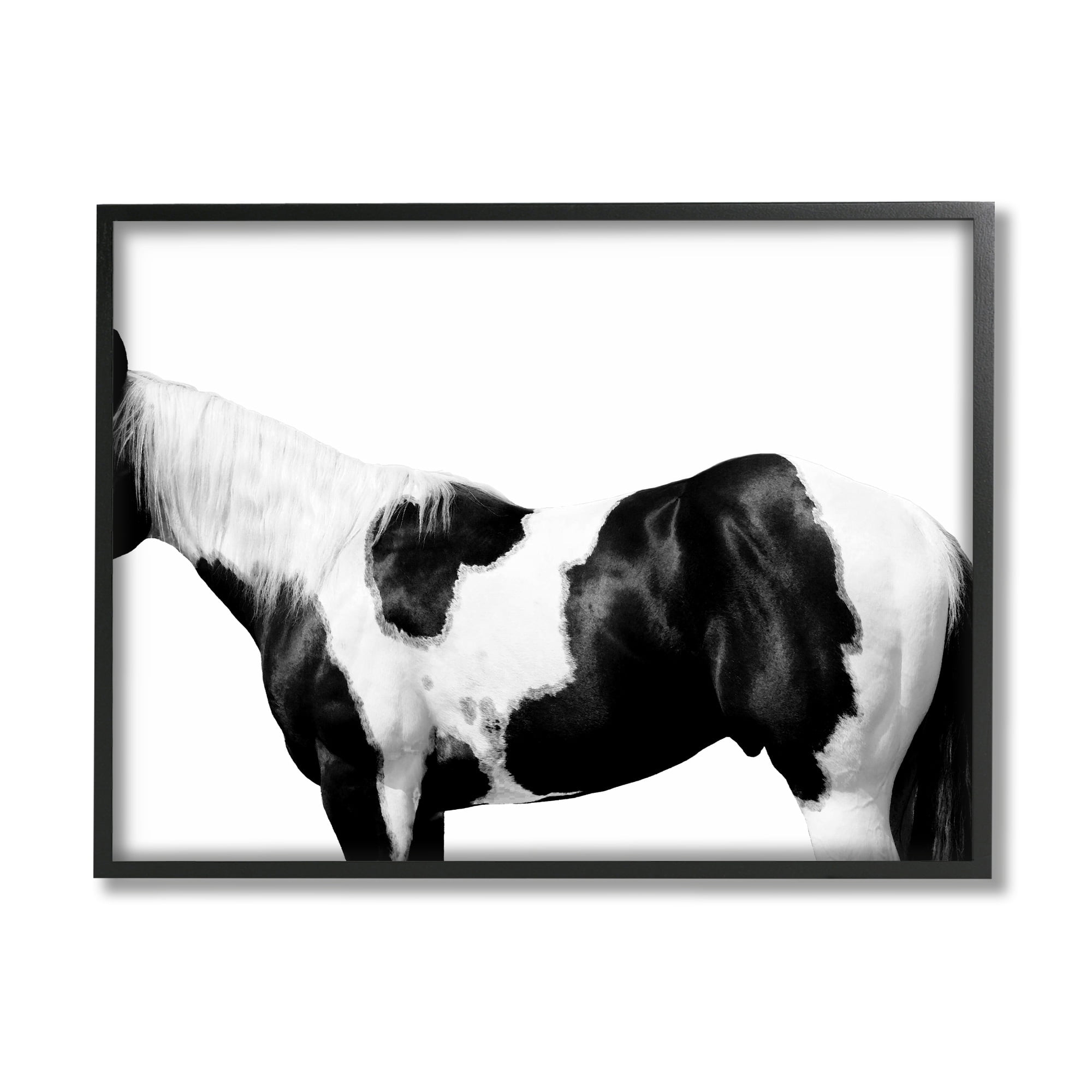 Stupell Industries Modern Horse Torso Photography Natural Animal Pattern, 30 x 24,Design by Samantha Carter