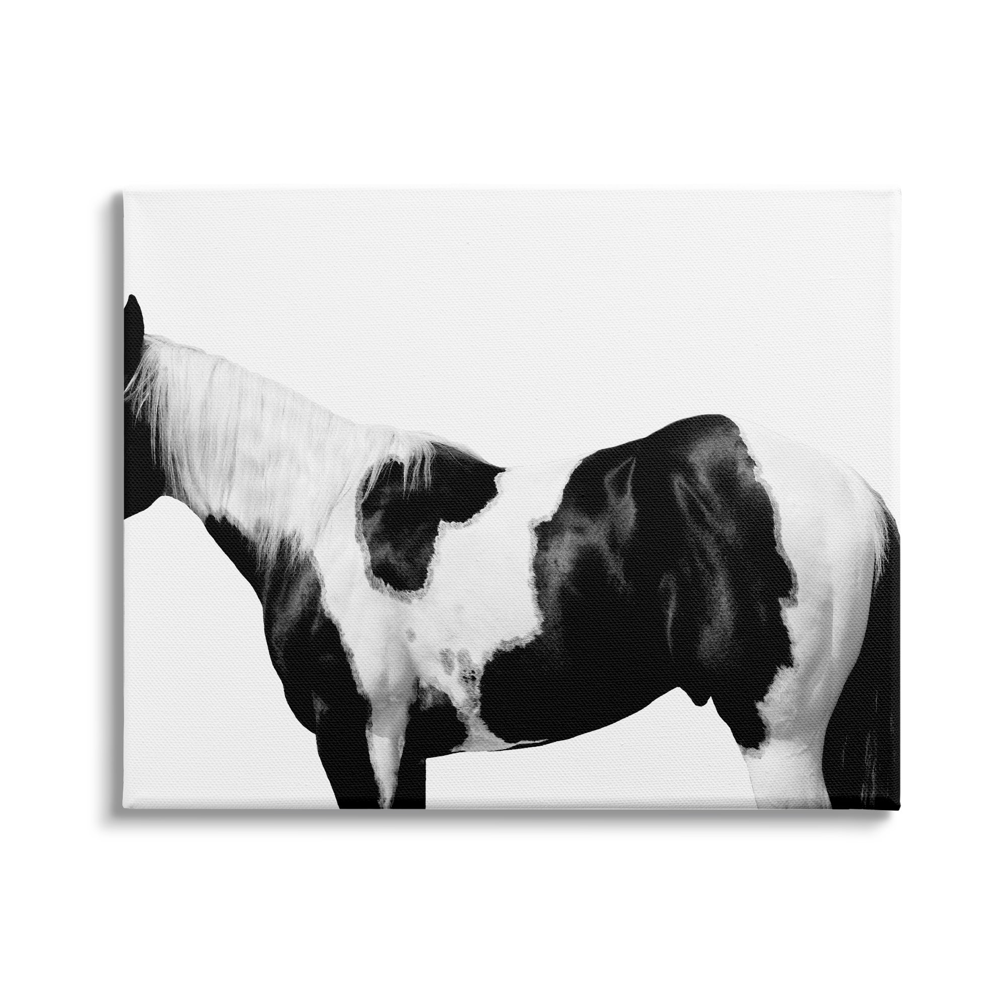 Stupell Industries Modern Horse Torso Photography Natural Animal Pattern, 30 x 24,Design by Samantha Carter