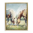 thumbnail image 1 of Stupell Industries Modern Horses Grazing Together Gold Floating Frame Canvas Art, 25 x 31, by Ramona Murdock, 1 of 8