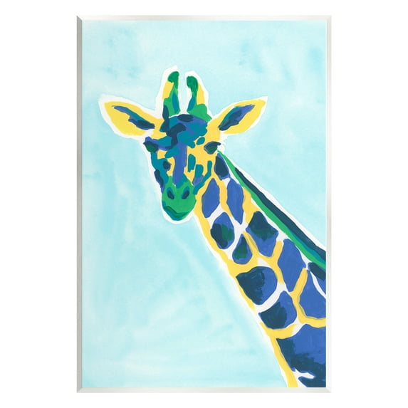 Stupell Industries Modern Hue Giraffe Animals & Insects Painting Unframed Art Print Wall Art, 13 x 19