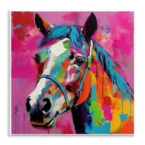 Stupell Industries Modern Hue Horse Animals & Insects Painting Unframed Art Print Wall Art, 12 x 12