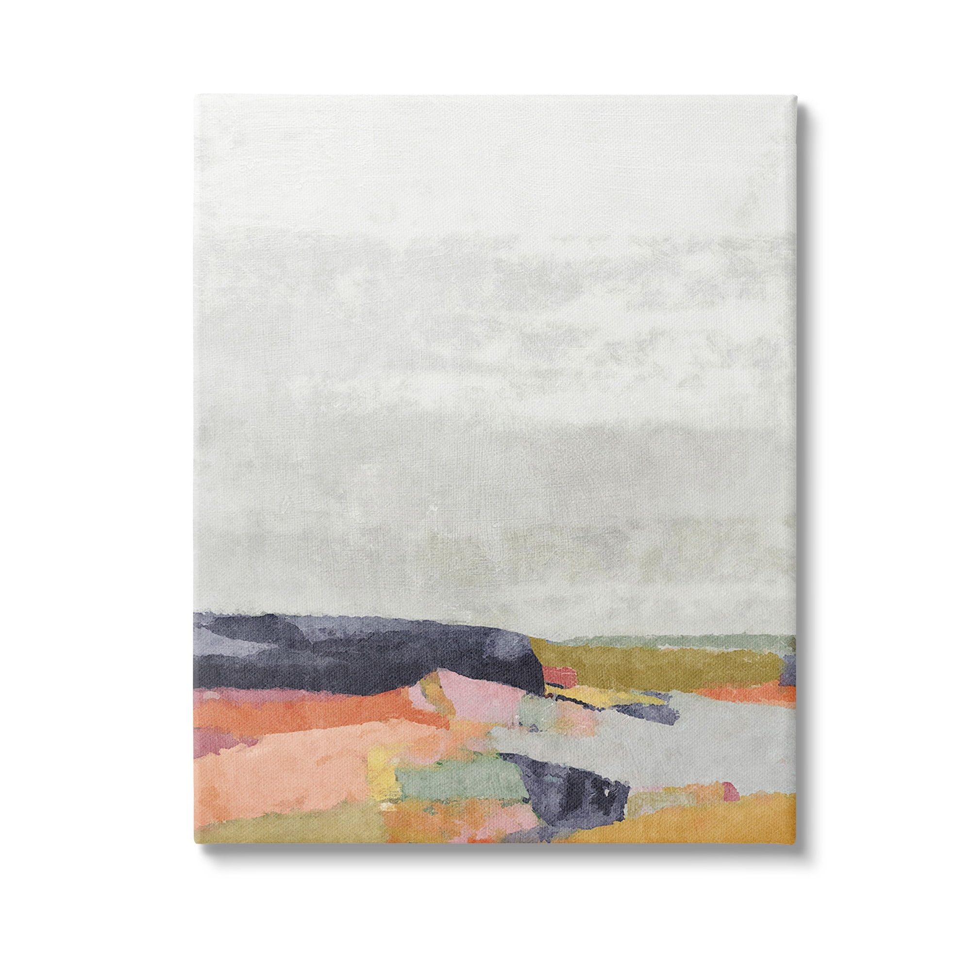 Stupell Industries Modern Hue Landscape Abstract Painting Gallery Wrapped Canvas Art Print Wall Art, 24 x 30