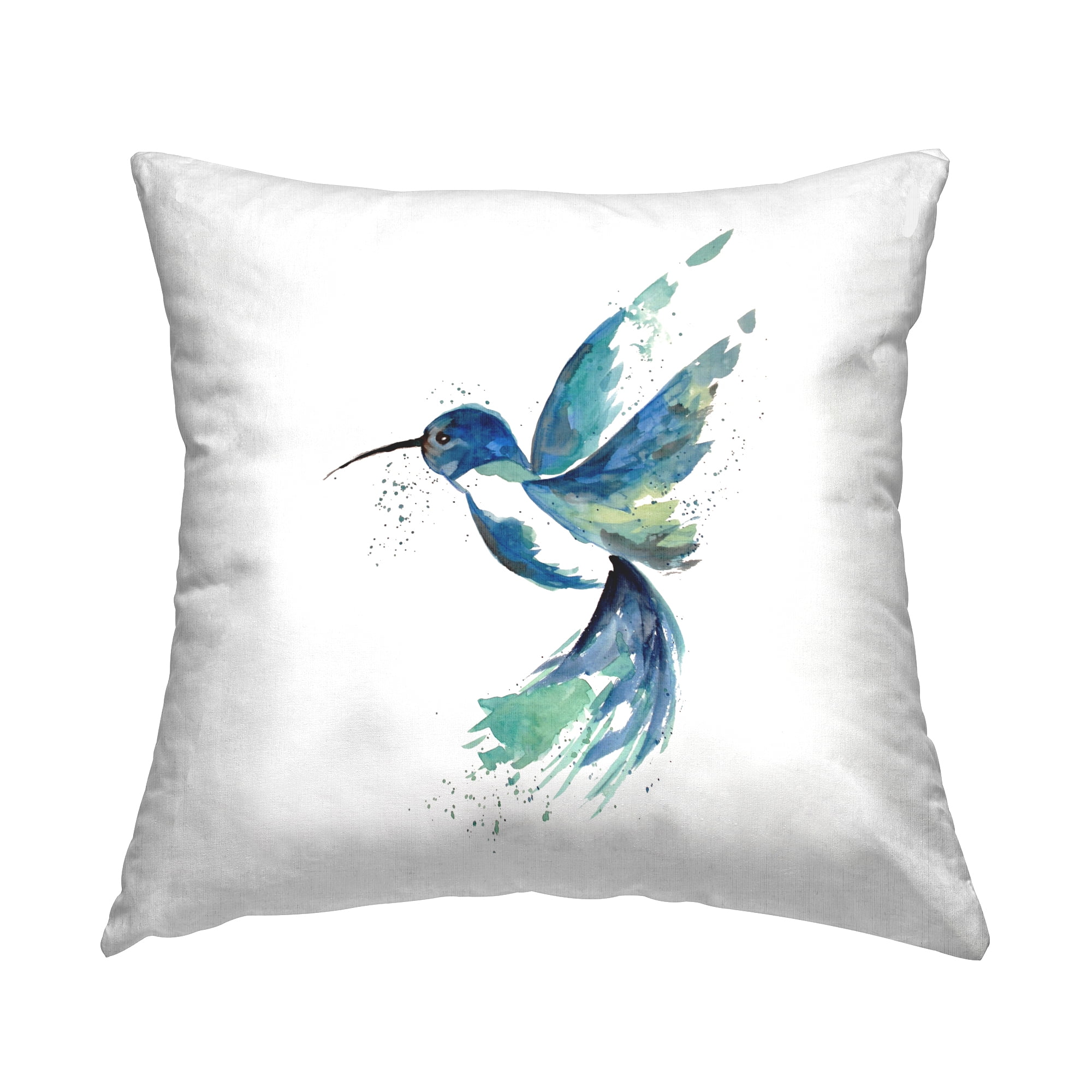 Stupell Industries Modern Hummingbird Fluttering Printed Throw Pillow Design by Sebastian Grafmann