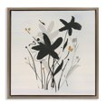 thumbnail image 1 of Stupell Industries Modern Impressions of Flowers Brown Floating Frame Canvas Art, 18 x 18, by Susan Jill, 1 of 8