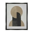 thumbnail image 1 of Stupell Industries Modern Intersecting Shapes Abstract Painting Black Floater Framed Canvas Art Print Wall Art, 25 x 31, 1 of 10