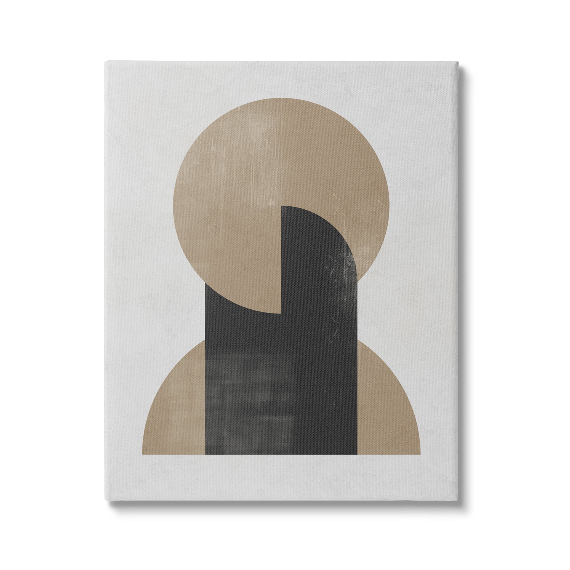 Stupell Industries Modern Intersecting Shapes Abstract Painting Gallery Wrapped Canvas Art Print Wall Art, 36 x 48