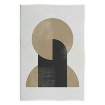 Stupell Industries Modern Intersecting Shapes Abstract Painting Unframed Art Print Wall Art, 10 x 15