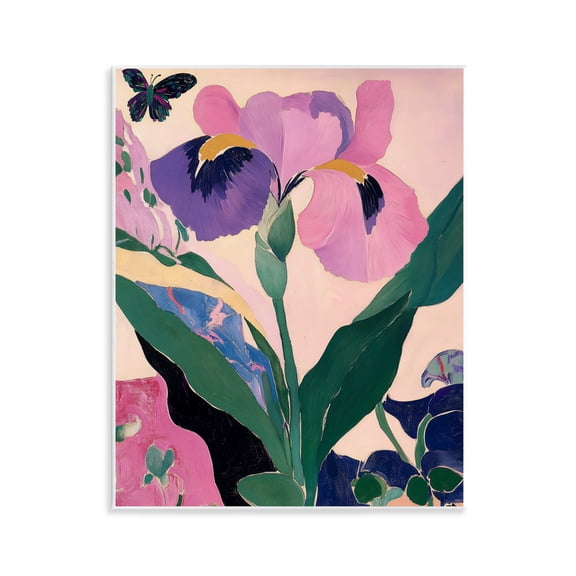 Stupell Industries Modern Iris Smiles Wall Plaque Art, design by Annabelle Hall