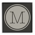 thumbnail image 1 of Stupell Industries Modern J Initial Round Elevator Key Shape Typography Painting Black Framed Art Print Wall Art, 24 x 24, 1 of 7