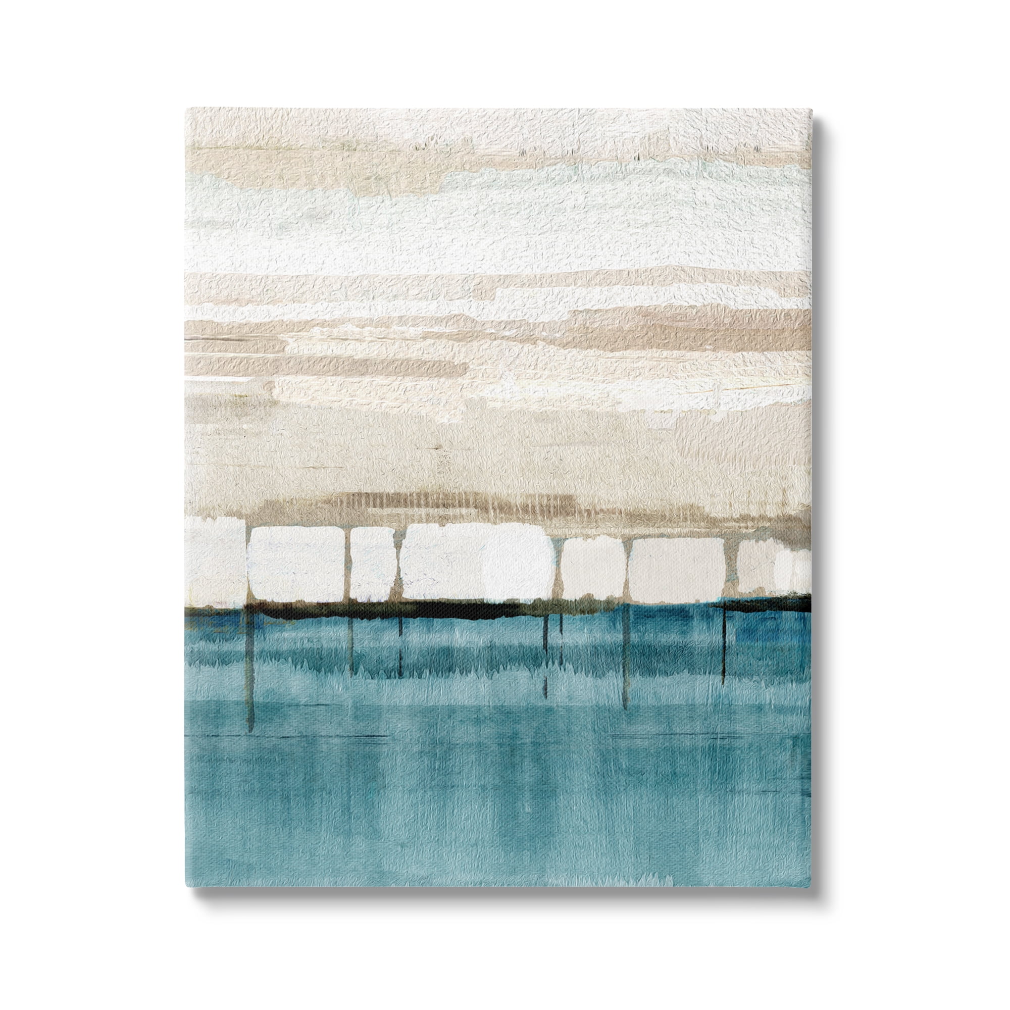 Stupell Industries Modern Landscape Abstraction Abstract Painting Gallery Wrapped Canvas Art Print Wall Art, 16 x 20