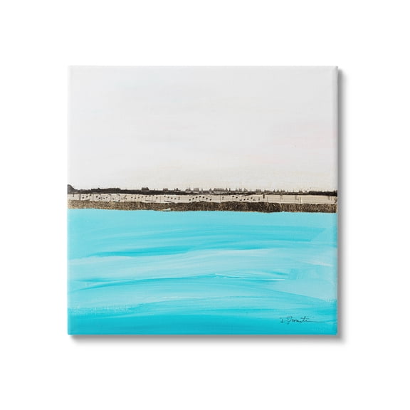 Stupell Industries Modern Landscape Music Notes Collage Painting Gallery Wrapped Canvas Print Wall Art, Design by Ruth Fromstein