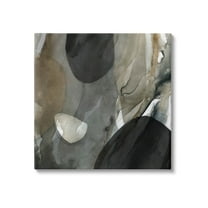 Stupell Industries Modern Layered Shapes Abstract Painting Gallery Wrapped Canvas Print Wall Art, Design by Carol Robinson