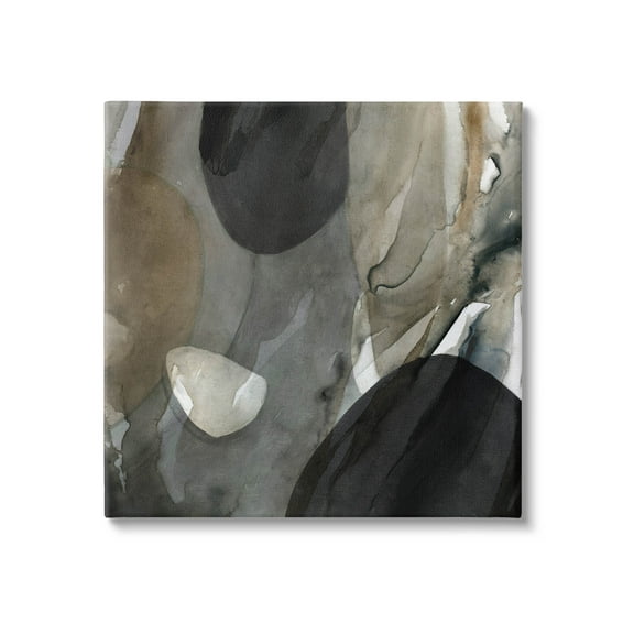 Stupell Industries Modern Layered Shapes Abstract Painting Gallery Wrapped Canvas Print Wall Art, Design by Carol Robinson