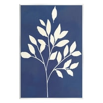 Stupell Industries Modern Leaf Sprig Botanical Abstract Stencil Shape Graphic Art Unframed Art Print Wall Art, Design by Susan Jill