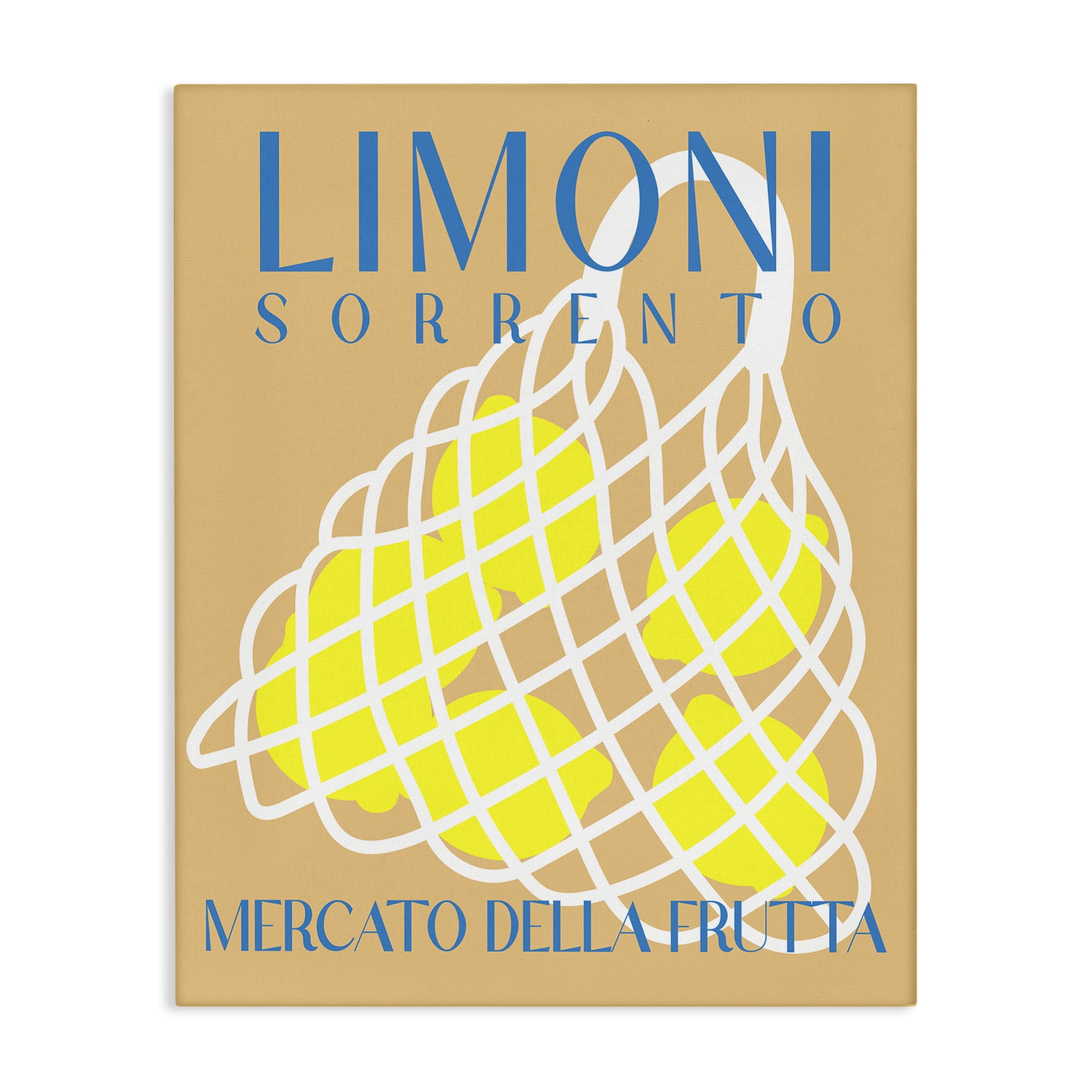 Stupell Industries Modern Lemon Fruit Market Food & Beverage Painting Wrapped Canvas Art Print Wall Art, 16 x 20