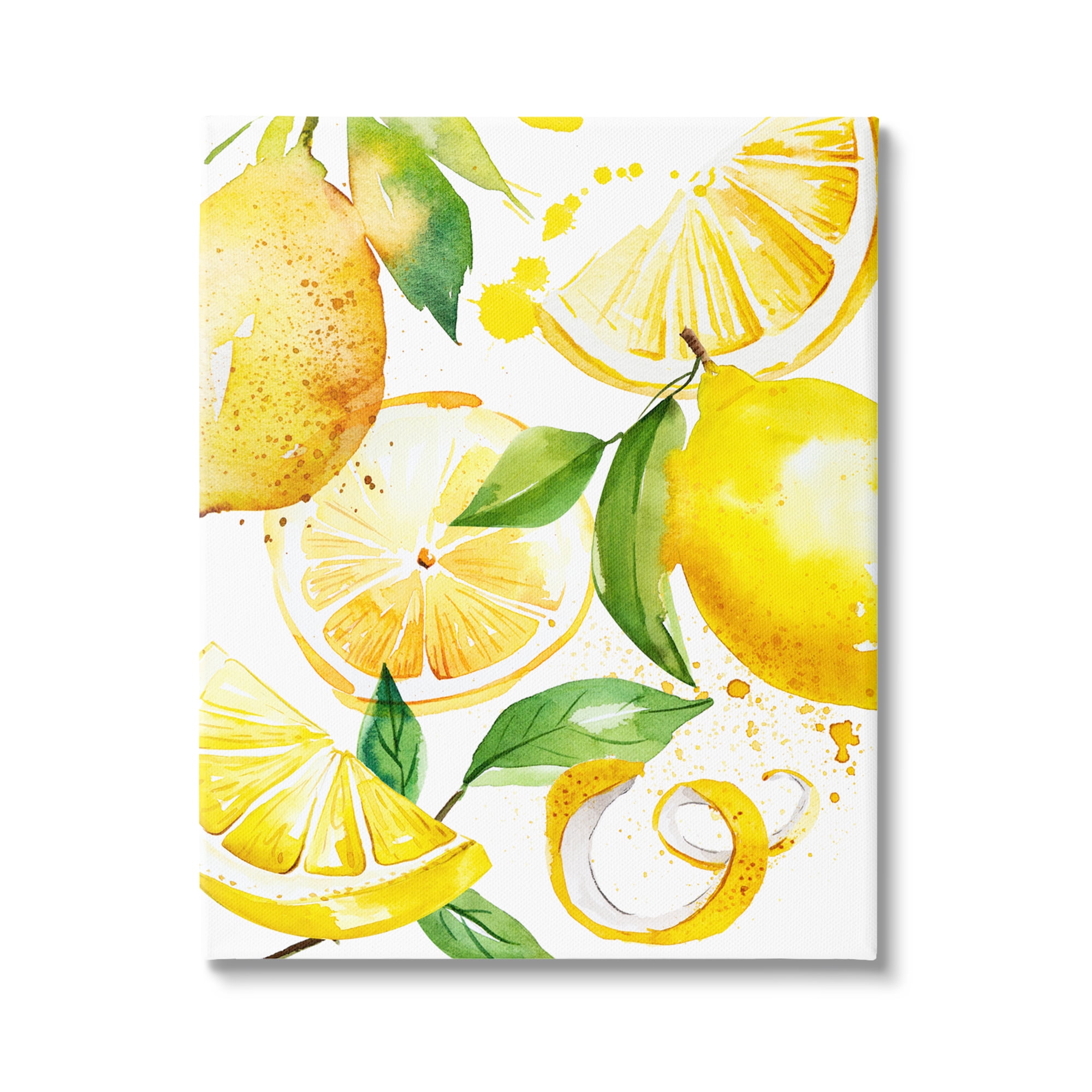 Stupell Industries Modern Lemon Peels Food & Beverage Painting Gallery Wrapped Canvas Print Wall Art, 16 x 20