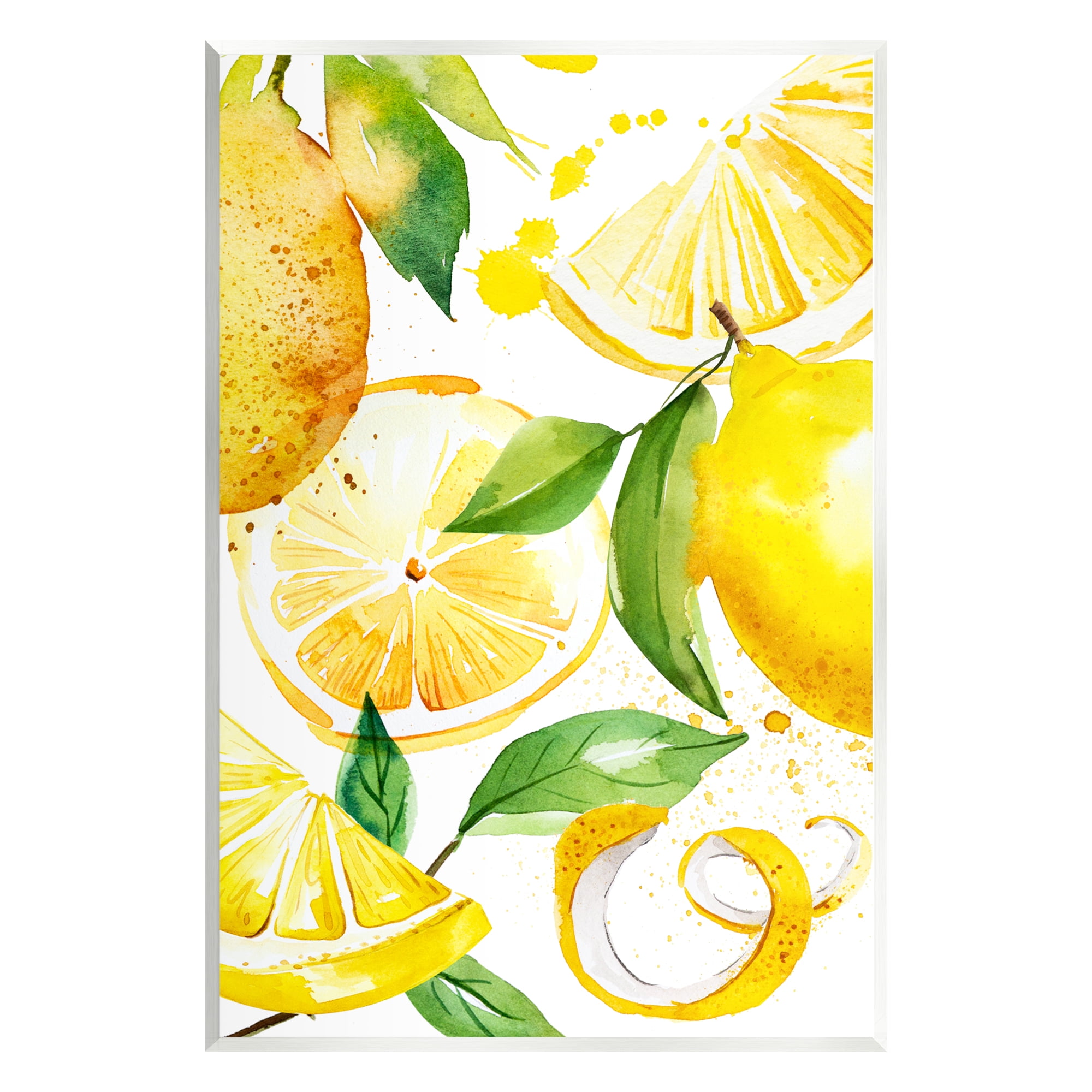Stupell Industries Modern Lemon Peels Food & Beverage Painting Unframed Art Print Wall Art, 10 x 15