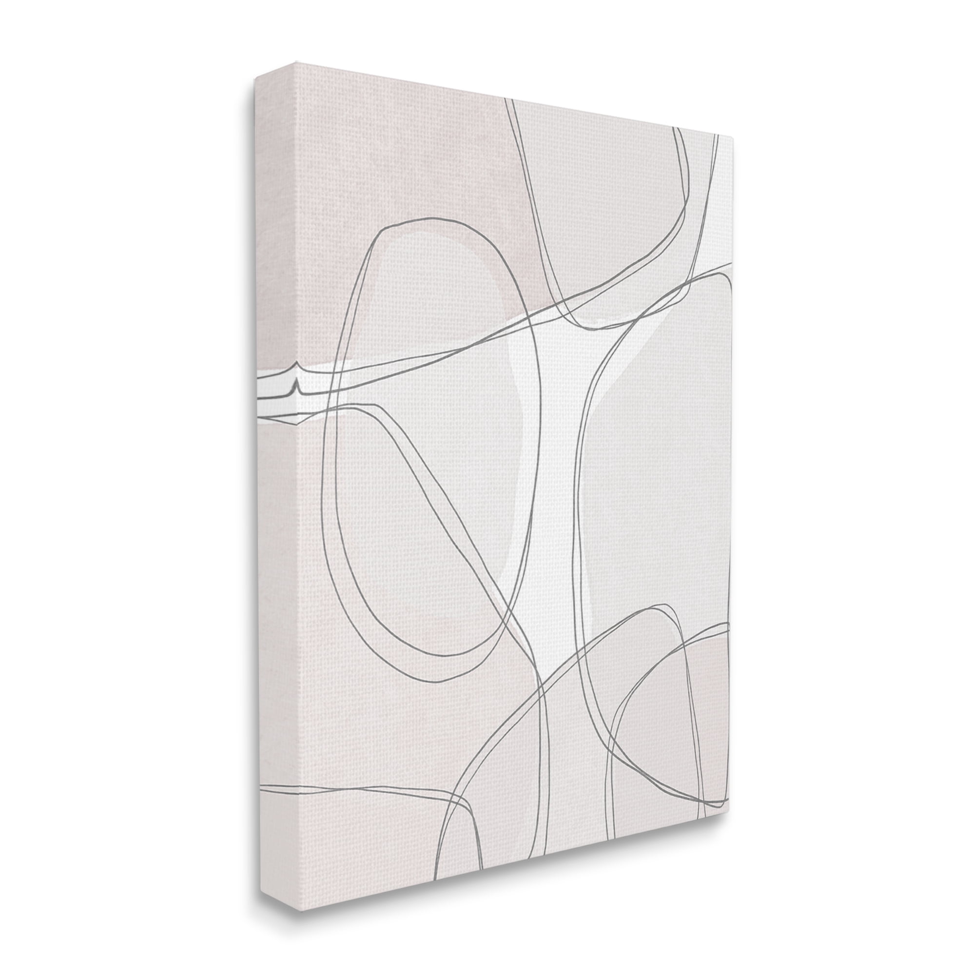 Stupell Industries Modern Lines and Shape Abstractions Thin Grey Details, 16 x 20, Designed by Leah Straatsma