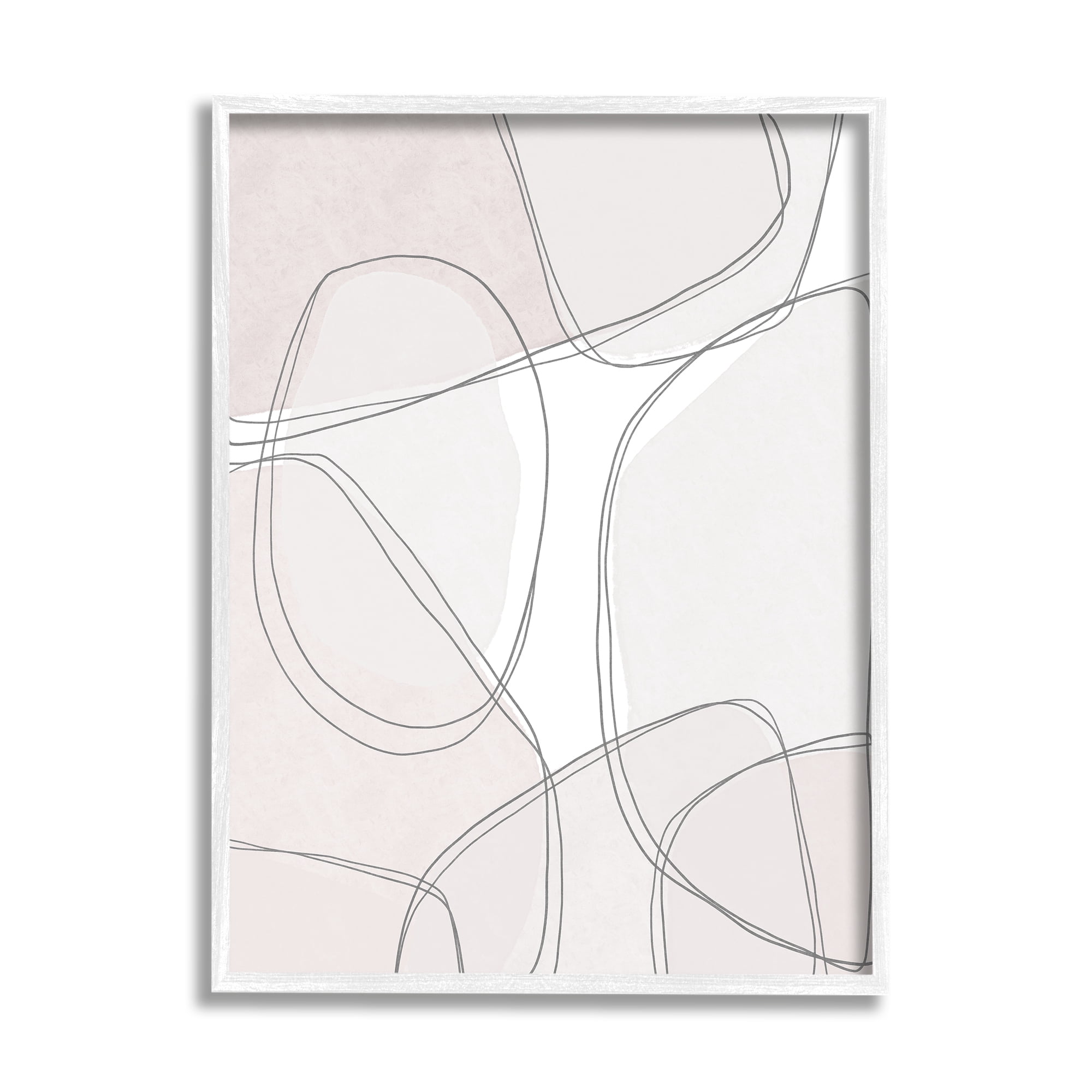 Stupell Industries Modern Lines and Shape Abstractions Thin Grey Details, 16 x 20, Designed by Leah Straatsma