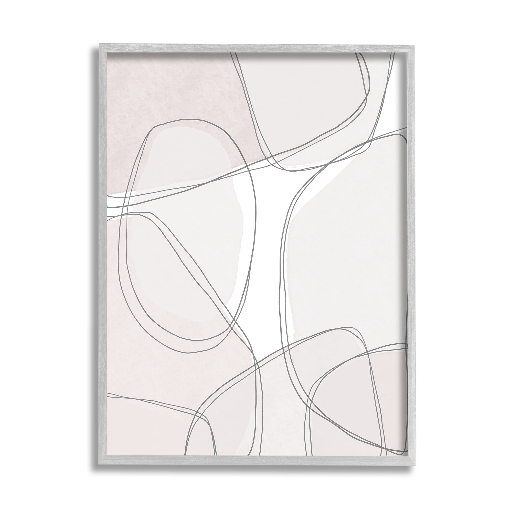 Stupell Industries Modern Lines and Shape Abstractions Thin Grey Details, 16 x 20, Designed by Leah Straatsma
