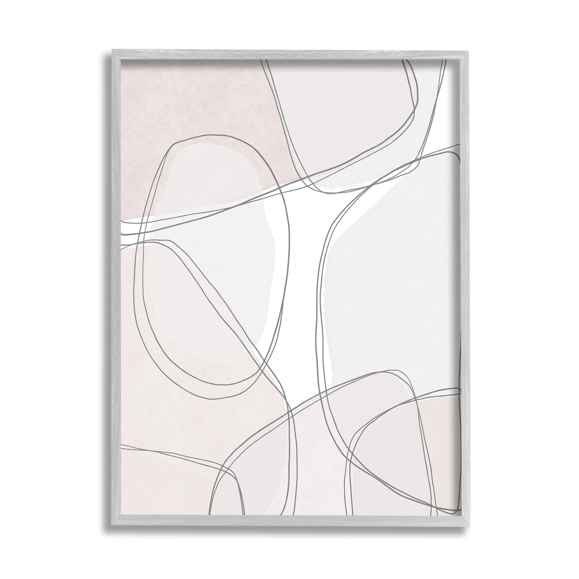 Stupell Industries Modern Lines and Shape Abstractions Thin Grey Details, 24 x 30, Designed by Leah Straatsma