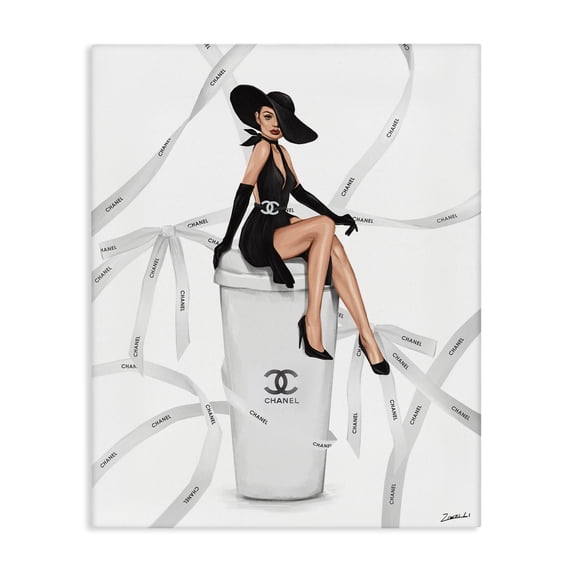 Stupell Industries Modern Luxury Fashion Woman Canvas Art, 24 x 30, by Ziwei Li