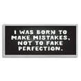 thumbnail image 1 of Stupell Industries Modern Make Mistakes Phrase Inspirational Painting Gray Framed Art Print Wall Art, 30 x 13, 1 of 8