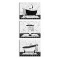 thumbnail image 1 of Stupell Industries Modern Marble Bathroom Typography Painting Gallery Wrapped Canvas Art Print Wall Art, 30 x 24, Set of 3, 1 of 8