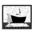 thumbnail image 1 of Stupell Industries Modern Marble Pattern Tub Black Floating Frame Canvas Art, 21 x 17, by Conrad Knutsen, 1 of 8