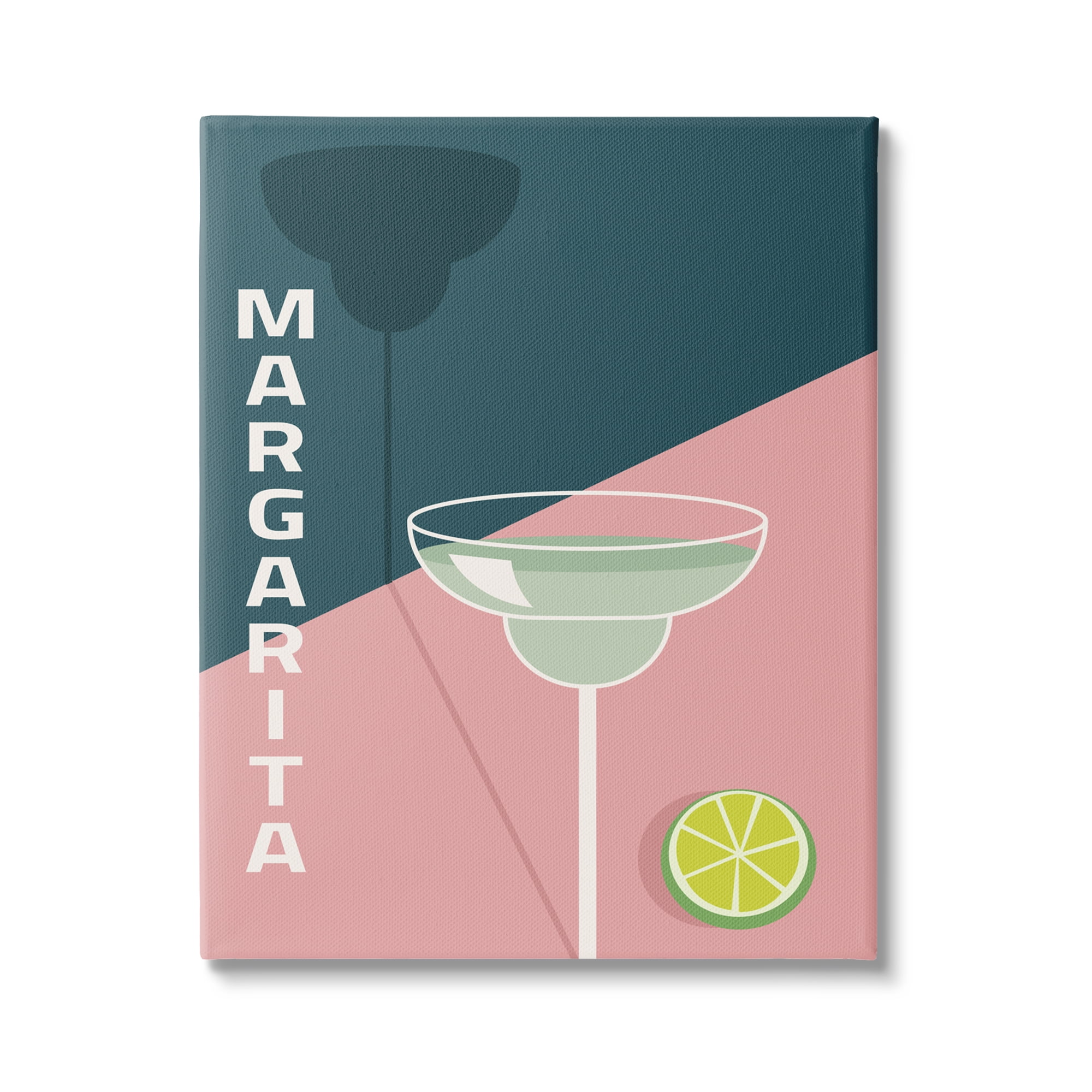 Modern Margarita Citrus Cocktail Canvas Wall Art, 16" x 20"