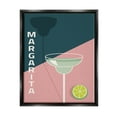 thumbnail image 1 of Stupell Industries Modern Margarita Blocked Citrus Contemporary Cocktail Graphic Art Jet Black Floating Framed Canvas Print Wall Art, Design by Birch&Ink, 1 of 5