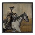 thumbnail image 1 of Stupell Industries Modern Modern Cowboy Black Framed Giclee Art, 12 x 12, by Stacy D'Aguiar, 1 of 7