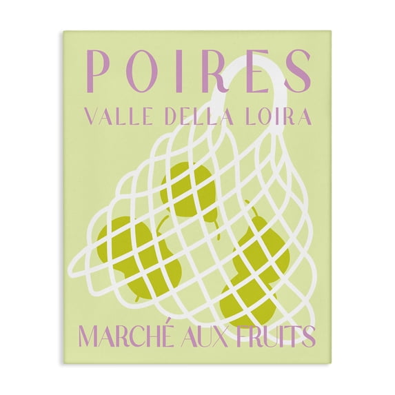 Stupell Industries Modern Modern Pear Fruit Market Canvas Art, 16 x 20, by Lil' Rue
