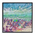 thumbnail image 1 of Stupell Industries Modern Modern People on Beach Black Framed Giclee Art, 17 x 17, by Steve Hunziker, 1 of 7