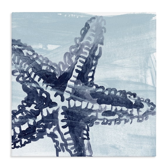 Stupell Industries Modern Modern Sea Life Starfish Canvas Art, 17 x 17, by June Erica Vess