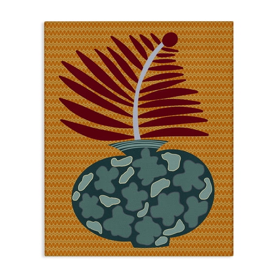 Stupell Industries Modern Modern Vase on Yellow Canvas Art, 24 x 30, by Regina Moore