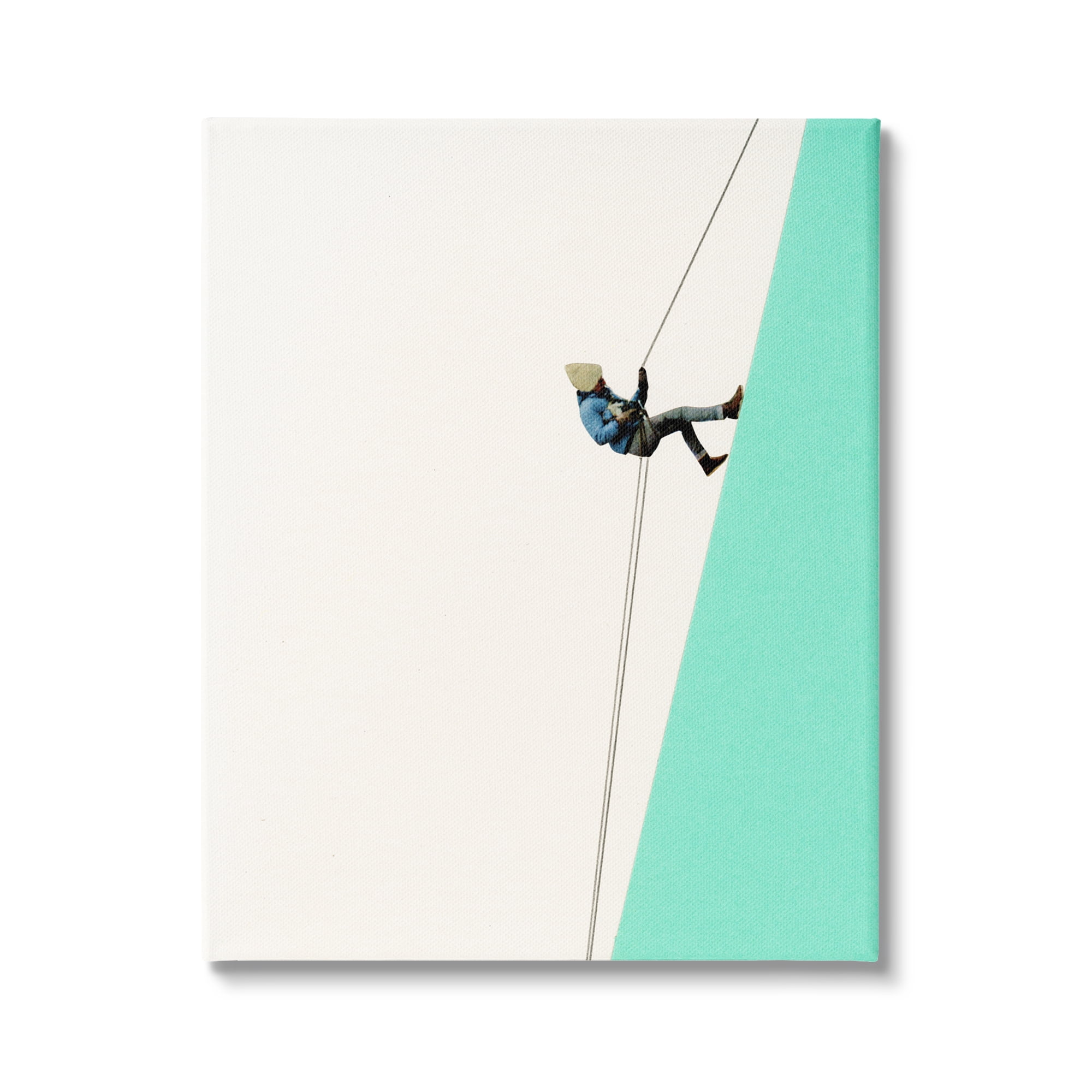 Stupell Industries Modern Mountain Climber Abstract Simple Shape Design Canvas Wall Art, 36 x 48, Design by Cassia Beck