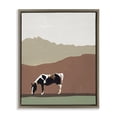 thumbnail image 1 of Stupell Industries Contemporary Modern Mountains Horse Brown Floating Frame Canvas Art, 25 x 31, by Patricia Pinto, 1 of 8