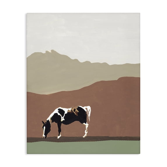 Stupell Industries Contemporary Modern Mountains Horse Canvas Art, 30 x 40, by Patricia Pinto