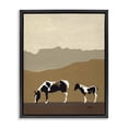 thumbnail image 1 of Stupell Industries Rustic Lodge Modern Mountains Horses Black Floating Frame Canvas Art, 17 x 21, by Patricia Pinto, 1 of 8