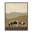 thumbnail image 1 of Stupell Industries Rustic Lodge Modern Mountains Horses Black Framed Giclee Art, 11 x 14, by Patricia Pinto, 1 of 8