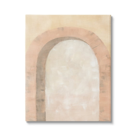 Stupell Industries Modern Muted Arch Abstract Painting Gallery Wrapped Canvas Art Print Wall Art, 30 x 40