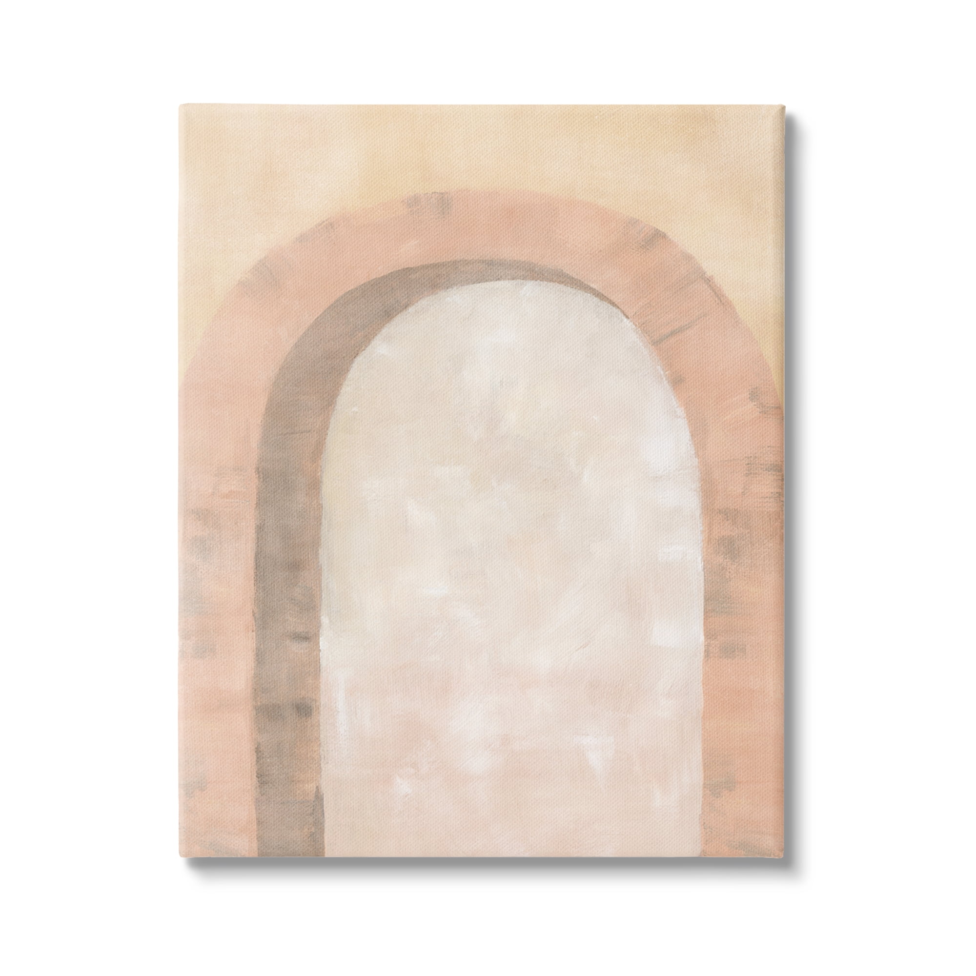 Stupell Industries Modern Muted Arch Abstract Painting Gallery Wrapped Canvas Art Print Wall Art, 36 x 48