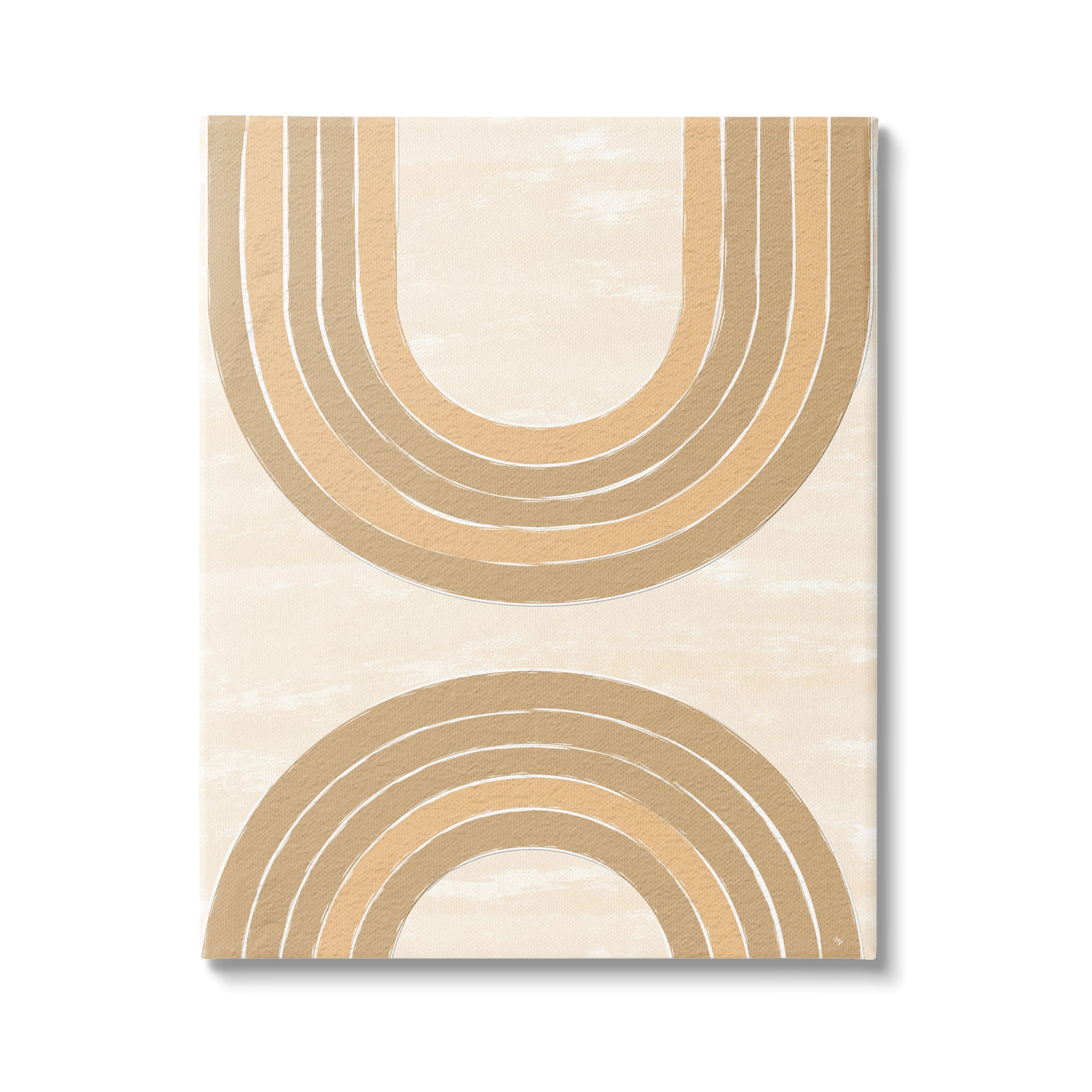 Stupell Industries Modern Muted Arches Abstract Painting Gallery Wrapped Canvas Art Print Wall Art, 30 x 40